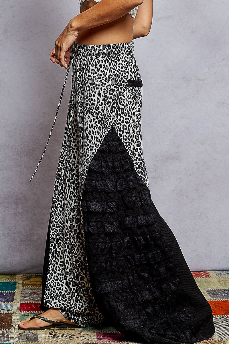 POL Cheetah Wide Fun Pant